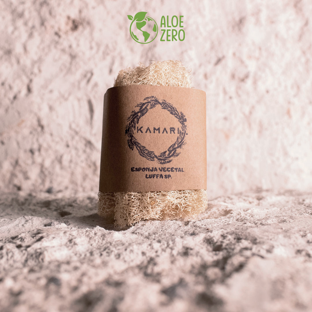 Esponja natural de lufa para el baño o la cocina 100% biodegradable –